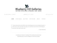 Tablet Screenshot of blueberryhillgalleries.com
